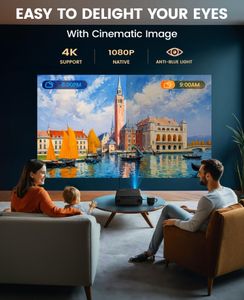 Portable 1080P Projector – 36,000 Lumen High Brightness