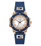 GUESS Silicone Analog Blue Dial Women's Watch-Gw0555L4