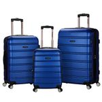 Rockland Luggage Melbourne 3-Piece Set, Blue, One Size