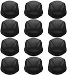 12pcs Dome Caps, Mesh Dome Wig Cap Black Elastic Wig Caps Stretchable Spandex Dome Caps Breathable Nylon Light Hair Mesh Net for Men Women Wigs Making