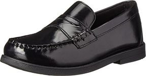 Florsheim Croquet Penny Jr Boys ToddlerYouth Slip On 4 M US Big Kid Black