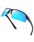 Polarised Sports Sunglasses for Women, Lightweight Wrap Around Glasses with UV400 Protection Running Cycling Fishing