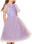 Purple Sequin Dress for Girl Size 8