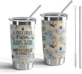 Pastor Gift Pastor 20oz Tumblers with Lid and Straw Appreciation Gifts for Pastor Vacuum Insulated Tumbler Religious Gifts Pastor Coffee Mug (Tumbler-Great Pastor)