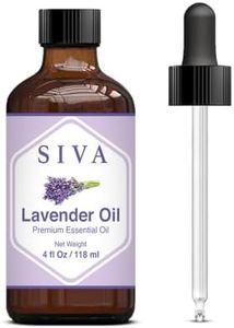 Siva Lavender Essential Oil (118ml) Premium Essential Oil with Dropper for Diffuser, Aromatherapy, Hair Care, Scalp Massage & Skin Care 4 Fl Oz (Pack of 1)