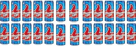 Delicious Flavored Drinks - Soft Refreshing & Irresistible Taste Beverages - Fun Drinking During Hot Summers Or Take Them on Picnics & Trips - Cool Drink To Break Your Thirst (Thums up Can 300ml_P 24)