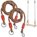 Tree Swing Ropes Hammock Hangings Strap Adjustable Nylon Rope with 2 Carabiners Indoor Outdoor Hammock Swinging Chair Straps for Replacement for Yoga Boxing Holds Up to 1200 Lbs 2pcs/Pack