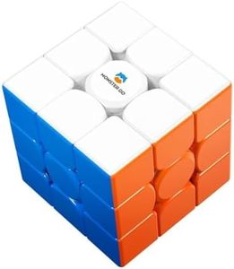 Monster Go Magnetic 3x3 Speed Cube, 48 Magnets Magic Cube Stickerless Puzzle Toy 3D for Kids Beginners Practices Educational MG EDU 56mm