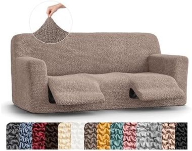 PAULATO BY GA.I.CO. Recliner Sofa Cover - Recliner Couch Cover - Recliner Slipcover - Soft Slipcover - 1-Piece Form Fit Stretch Furniture Protector - Microfibra Collection - Marsala (Couch Cover)