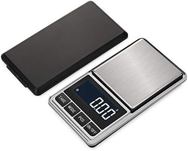 Digital Precision Gram Scale, 0.001oz/0.01g 500g Mini Pocket Scale, Portable Electronic Weight Jewelry Scales, Tare, Auto Off, Stainless Steel, White Backlit Display