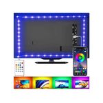 LED Strip Lights for TV, USB TV Backlight Kit with Remote, APP Control Sync to Music, 5050 RGB Smart LED Bias Lighting for HDTV (2m for 32"-60" TV)