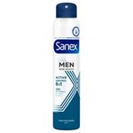 Sanex Men Active Control Antiperspirant Deodorant Spray 200ml, 48 hour sweat protection, anti-odour, long-lasting dryness, freshness, gentle on skin, antibacterial, anti-irritation, 0% alcohol*