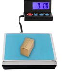 25cm*25cm Stainless steel Platform 50KG 110lb / 2g 0.1oz Digital Heavy Duty Large Capacity Weighing Platform Scale for Postal Industrial Commercial Shop Kitchen Letter Parcels Luggage Scales