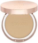 ​Emani​ Flawless Matte Powder Foundation Makeup for Sensitive Skin, Natural Mineral Foundation​ Compact with Buildable Coverage, ​Oil Control, Talc Free, ​Cruelty-Free & Vegan, Sienna