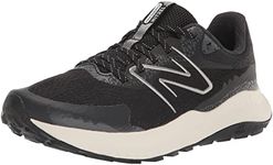 New Balance Women's DynaSoft Nitrel V5 Trail Running Shoe, Black/Sea Salt, 8.5 Medium US