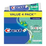 Crest Complete Toothpaste Whitening Plus Scope Minty Fresh, 120 mL (Pack of 4)