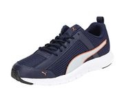 Puma mens Rapid Runner Peacoat-High Rise-Jaffa Orange Running Shoe - 10 UK (37115904)