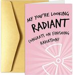 Get Well Soon Cancer Care Card for Chemo Patient, Funny Radiation Treatment Card, Radiation Therapy Gift, Congrats on Finishing Radiation