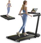 2 In 1 Home Folding Treadmill, Dual LED Screen, 2.5HP Silent Treadmill, 16KM/H, Bluetooth Speaker, Heart Rate, 12 Modes, App and Wireless Remote Control