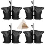 4 Pack Gazebo Weights Bags, 35 x 35cm weights for Gazebo Legs, Heavy Duty Secure Feet Bags with Velcro Straps for Canopy for Pop up Canopy Tent Sun Shades, Sun Umbrella, Trampolines Weight Feet Bag