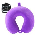 Travel Pillow,Airplane Neck Pillow for Traveling,100% Pure Memory Foam U Shaped Neck Pillow,Super Lightweight Portable Headrest Great for Airplane Chair, Car,Home,Office