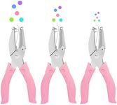 Ucec 3 Pack Circle Single Hole Punches, Small Hole Puncher, Paper Punches for Crafting, Hole Tag Puncher Set with Soft-Handled for Clothing Ticket DIY Craft Tags Scrapbook Tool
