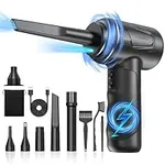 Compressed Air Duster 4.0,Cordless Air Blower,Electric Air Duster for Cleaning Keyboard&PC,Air Cleaning Kit, 3 Speed Duster Cleaner with LED-Light-no Canned air dusters-car Dusters