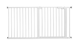 BabyDan Premier, Extra Wide Pressure Fit Stair Gate, Covers openings between 145.5-151.7 cm/57.3-59.7 inches, Baby Gate/Safety Gate, Metal, White, Made in Denmark - (Pet Gate/Dog gate)