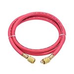 uxcell Charging Hose Tube, 1/4 SAE to 5/16 SAE Thread 4.92Ft Length 800PSI Tube, for Home Air Conditioner Refrigeration Maintenance, Red