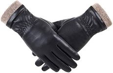 REDESS Winter Leather Gloves for Wo