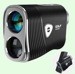 MOESAPU Golf Range Finder with Slope, 1200 Yards Golf Rangefinders with Magnetic Strip and Rechargeable Battery, Pin Lock Vibration, High Transmittance LCD, Golf Accessories for Golfers