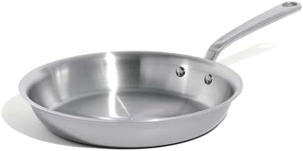 Made In Cookware - 10-Inch Stainless Steel Frying Pan - 5 Ply Stainless Clad - Professional Cookware - Crafted in Italy - Induction Compatible