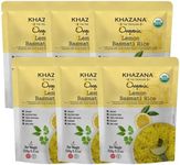 Khazana Authentic Lemon Ready To Heat Basmati Rice (Pack of 6, 8.8oz) | Non-GMO, Vegan, Gluten Free & Kosher | Aromatic & Flavorful Organic Grain From India | Microwavable Instant Rice in 90 Seconds!