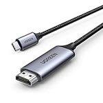 UGREEN USB C to HDMI Cable 4K@60Hz 1440P@120Hz 1080P@240Hz Type C Thunderbolt 5 4 3 to HDMI 2.0 HDR Adapter Compatible with iPhone 16 15 MacBook Pro Air Mac Mini, iMac iPad Galaxy S25 Ultra S24(3M)