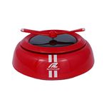 MOTOZOOP Car Solar Perfume Air Freshener Car Fragrance Car Solar Rotating Perfume Dashboard Accessories Car Organic Perfume Uv Coated Fan (Red) - Capsule