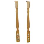 KAAS Wooden Back Scratcher/Itcher/Back Itching Stick with Double ball Massager (Pack of 2)