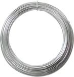 ART IFACT 20 Meters - 18 Gauge (1.2mm) Aluminium Silver Art and Craft Wire for Jewellery Making, Flower Decoration and Floral Arrangement, Imitation Jewellery part