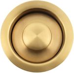 LQS Kitchen Sink Garbage Disposal Flange and Sink Stopper, fit 3-1/2 Inch Standard Sink Drain Hole Color Golden