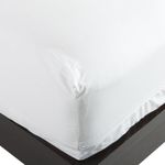 National Allergy Premium 100% Cotton Zippered Mattress Protector - King Size - 16-inch Deep - White - Breathable Hypoallergenic Dust Mite & Bed Bug Proof Cover - Advanced Encasement