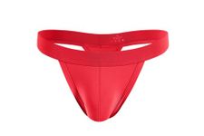 Arjen Kroos Mens T-Back Thong Underwear Low Rise G-String Sexy Pouch Bikini Briefs,RED-CK3014,Medium