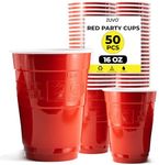 Red Cups for Party - 16 OZ - Pack of 50 Disposable Cups - Perfect for Any Occasion - Red Party Cups