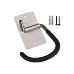 BBB Cycling Bike Hook For Vertical Bike Storage Mountain And Road Bike I Bicycle Wall Hanger I Ceiling Mount I Indoor Storage Ideas I Parking Hook BTL-26, Silber-schwarz