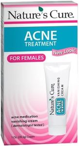 Nature's Cure Two-Part Acne Treatment System, for Women, 1 month supply (60 Tablets, 1 Ounce Cream)