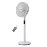 Artifax Rechargeable Air Circulator Fan | 10400 mAh Battery | 9 Speed Oscillating Fan with Remote & Touch Control | 5 Blade Powerful Airflow | USB & DC Power | Portable Fan for Home & Office