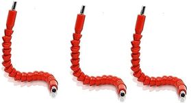 Inditrust Alloy Steel New 3 Pcs 290Mm Hex Drill Bits Accessories Electric Drill Tools Flexible Shaft Bits Extension Screwdriver Drill Bit Power Tool