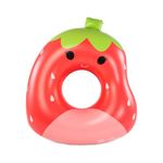 BigMouth x Squishmallows Original Inflatable Pool Float, Swimming Tube for Adults and Kids, Pool Party Supplies & Water Toys - Scarlet The Strawberry