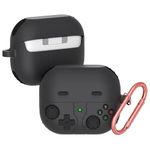 Grippie Gamepad Soft Silicone Case Compatible for Samsung Galaxy Buds 3/3 Pro (Black)