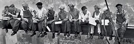 Workers Lunch On a Skyscraper Charles Ebbets Photo Poster 36x12 inch