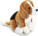 TAMMYFLYFLY 10" Beagle Stuffed Animal,Realistic Stuffed Animal Dog