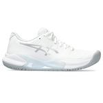 ASICS Women's GEL-CHALLENGER 14 Tennis Shoes, 9, WHITE/PURE Silver